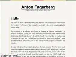 Sites similar to antonfagerberg.com