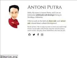 Sites similar to antoniputra.com