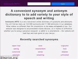 Sites similar to antonyms.info