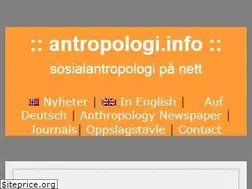 Sites similar to antropologi.info