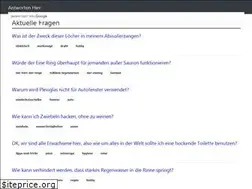 Sites similar to antwortenhier.me