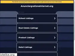 Sites similar to anunciargratisnainternet.org