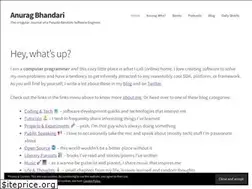 Sites similar to anuragbhandari.com