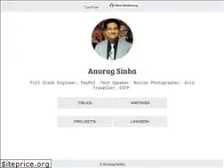 Sites similar to anuragsinha.me