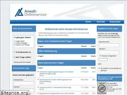 Sites similar to anwalt-onlineservice.de
