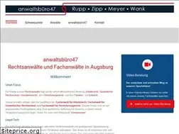 Sites similar to anwaltsbuero47.de