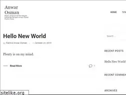 Sites similar to anwarosman.com
