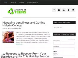 Sites similar to anxietyinteens.org