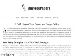 Sites similar to anyfreepapers.com