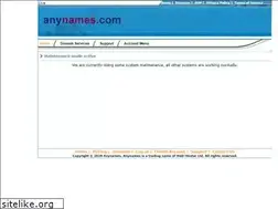 Sites similar to anynames.com