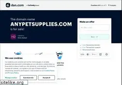 Sites similar to anypetsupplies.com