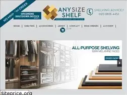 Sites similar to anysizeshelf.co.uk