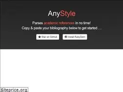 Sites similar to anystyle.io