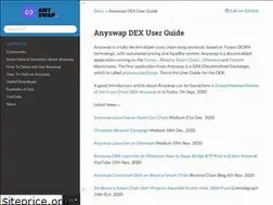 Sites similar to anyswap-faq.readthedocs.io