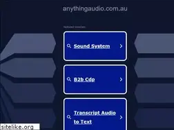 Sites similar to anythingaudio.com.au