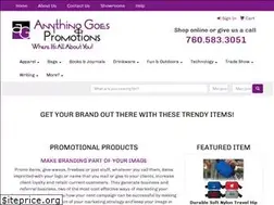 Sites similar to anythinggoespromos.com