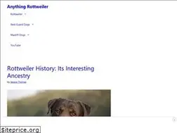 Sites similar to anythingrottweiler.com