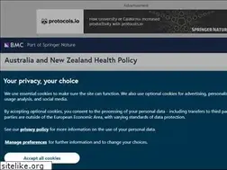 Sites similar to anzhealthpolicy.biomedcentral.com