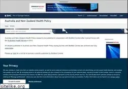 Sites similar to anzhealthpolicy.com