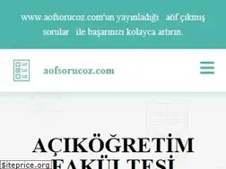 Sites similar to aofsorucoz.com