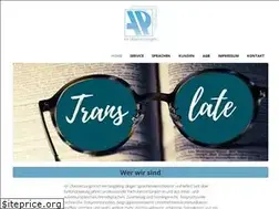 Sites similar to ap-uebersetzungen.de