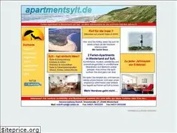 Sites similar to apartmentsylt.de