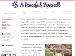 Sites similar to apeacefulfarewell.com