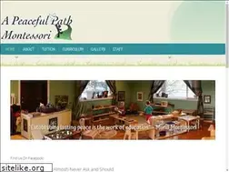 Sites similar to apeacefulpathmontessori.com