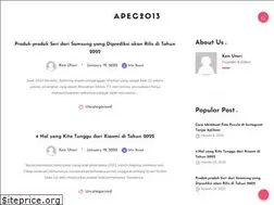 Sites similar to apec2013.or.id