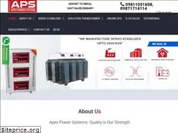 Sites similar to apexpowersystems.com
