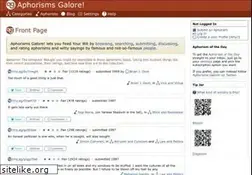 Sites similar to aphorismsgalore.com