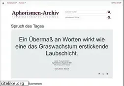 Sites similar to aphoristiker-archiv.de