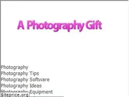Sites similar to aphotographygift.com
