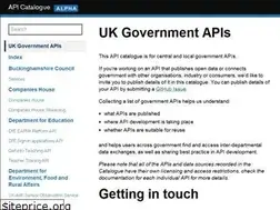 Sites similar to api.gov.uk