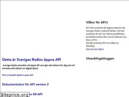 Sites similar to api.sr.se