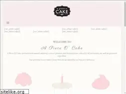 Sites similar to apieceocake.com