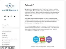 Sites similar to apikutuphanesi.com