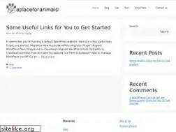 Sites similar to aplaceforanimals.com