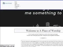 Sites similar to aplaceofworship.org