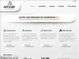 Sites similar to apogeecanada.com