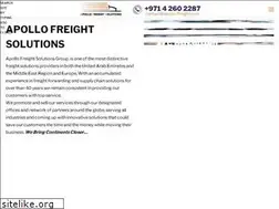Sites similar to apollo-freight.com