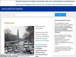 Sites similar to apologeticsindex.org