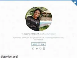 Sites similar to apoorvam.github.io