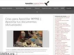 Sites similar to apostillar-legalizar.online