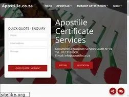 Sites similar to apostille.co.za