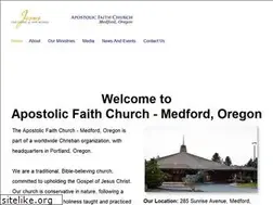 Sites similar to apostolicfaithmedford.org