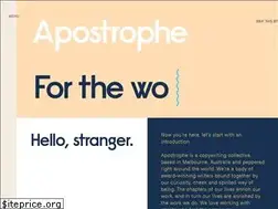Sites similar to apostrophe.xyz