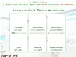 Sites similar to apotheekvanwacht.be