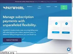 Sites similar to app.paywhirl.com