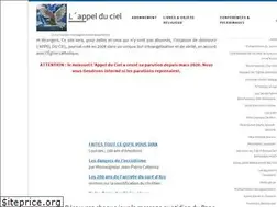 Sites similar to appel-du-ciel.org